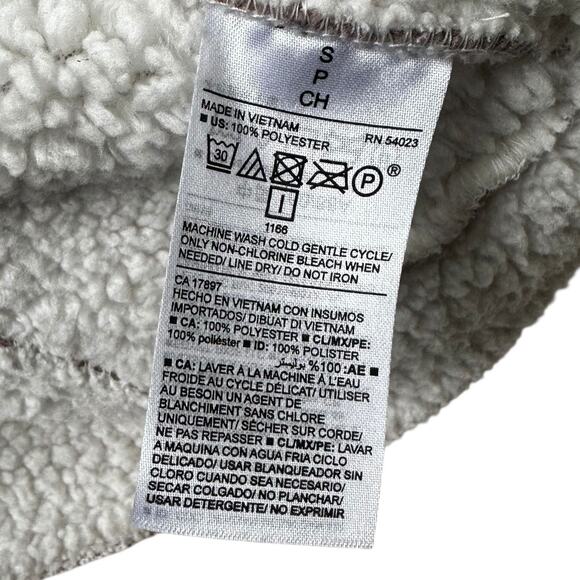 Old Navy Mauve/White Sherpa Cozy Jacket Women's Size Small | 53-11 - Picture 4 of 6